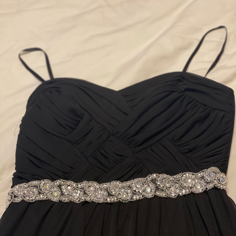 Long black formal (prom) dress w/ straps